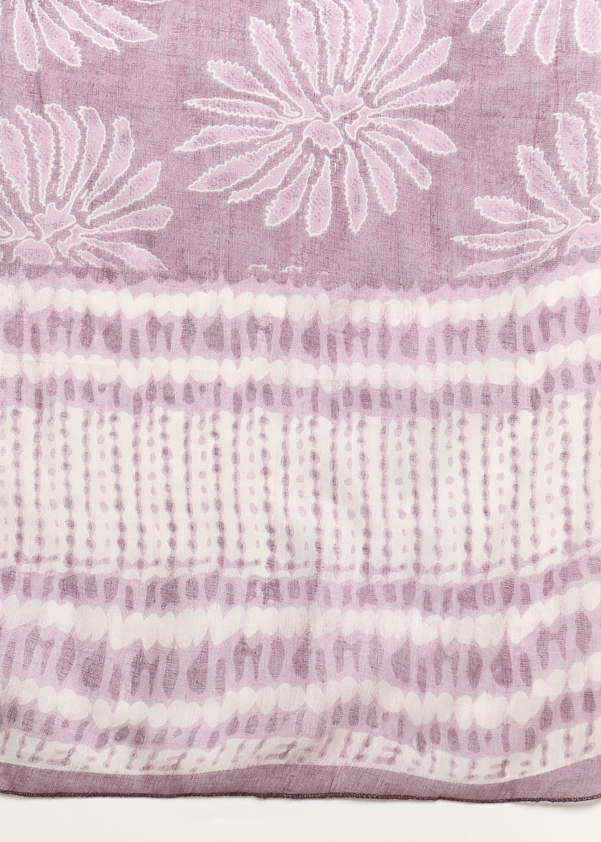 Lavender Floral Printed Kurta Set
