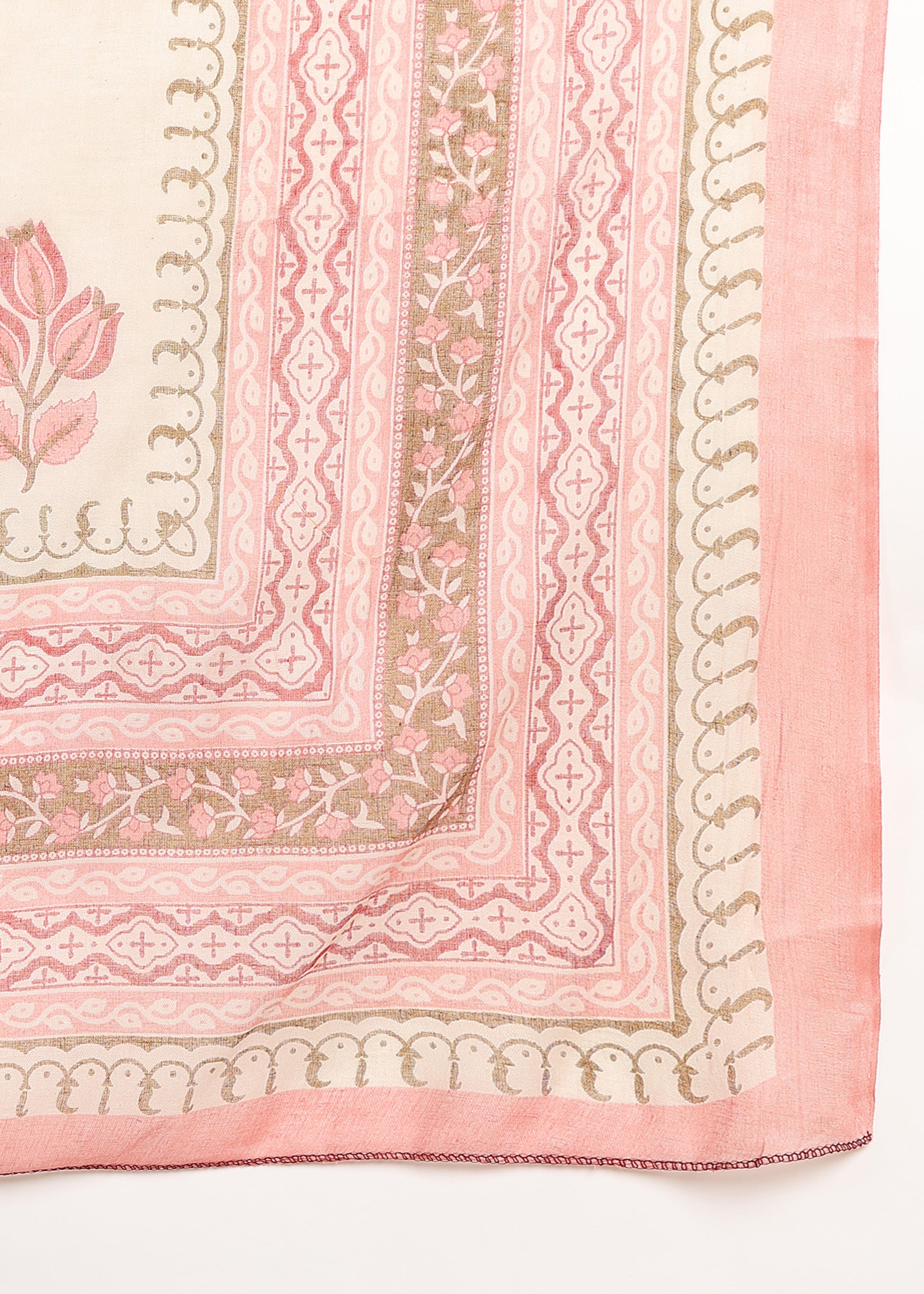 Blush Pink Floral Printed Kurta Set