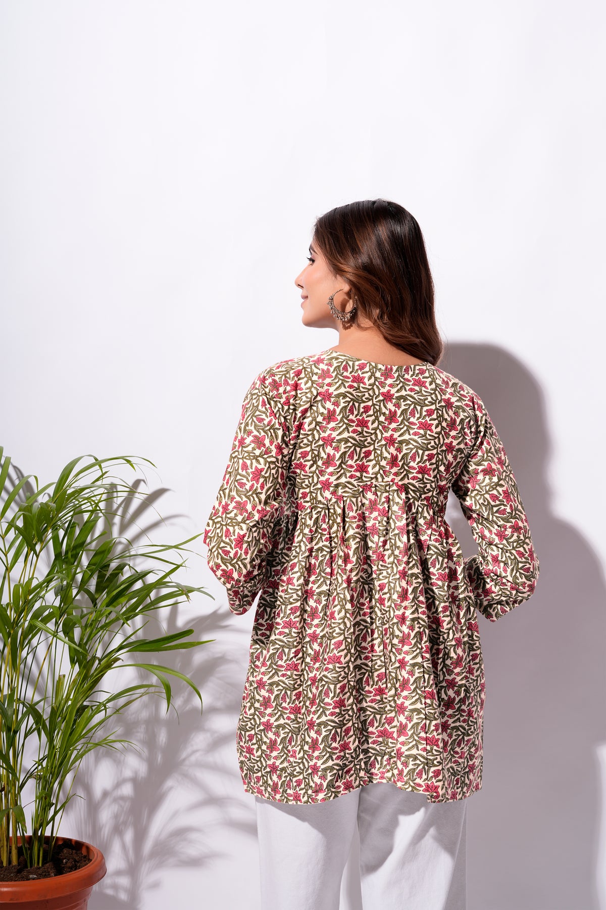 Floral Printed Short Kurti for Women